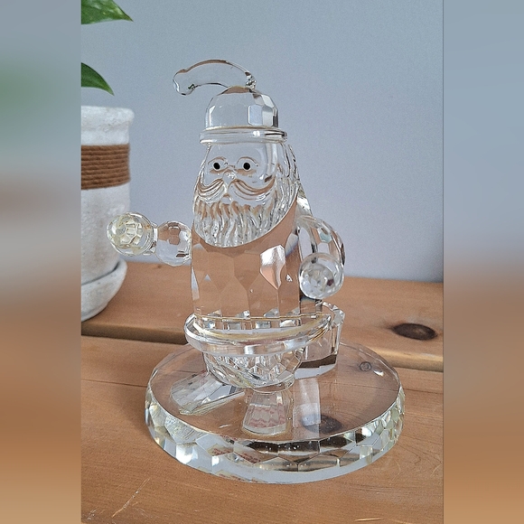 Decorative Christmas candle holder in cut crystal - Picture 7 of 11